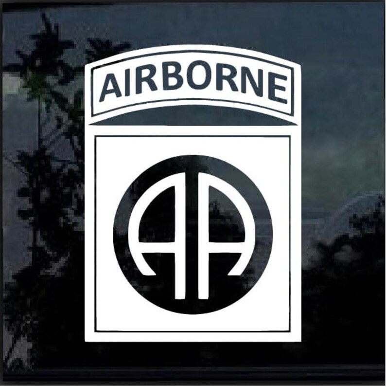 Us Army 82nd Airborne Division Decal Vinyl Stickercars Etsy