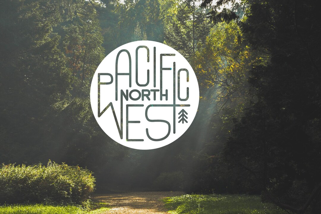 PNW Pacific North West Circular Decal Vinyl Stickercars Trucks Vans ...