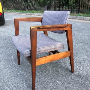 Vintage Gunlock Library Chair Solid Walnut 34in Tall 22in Wide 19in Deep  Copper Marking - Etsy