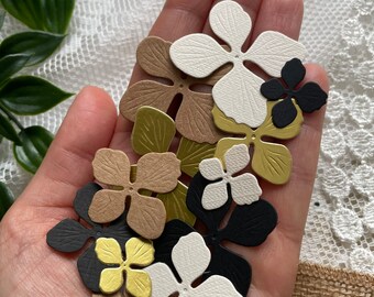 Die Cut Flower Set | 12 pcs per pack | scrapbook junk journaling handmade stationery