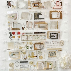 Esempio di nastro PET con pagine strappate di Journalpages per scrapbooking e journaling | corsa 220 cm