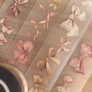 Fairy Maru Tie a Knot PET tape sample | 90 cm loop | scrapbook journaling washitape stationery