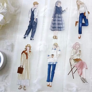Bonjour les filles, échantillon de ruban PET Spring Daily | album déchet journal collage bricolage papeterie