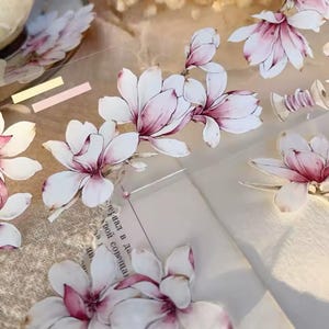 Yier Studio | Pink magnolia pet tape SAMPLE | 120 cm loop