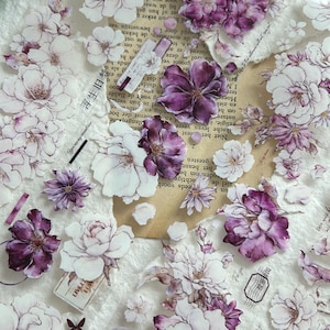 Xiaobaijia Studio Nastro in PET vintage con fiori di rosa CAMPIONE | Canna da 120 cm