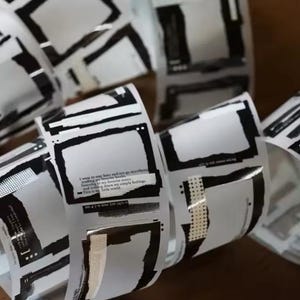 Lihaopaper | Cinta adhesiva PET Vintage Tiny Universe MUESTRA | bucle de 100 cm