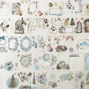 Journal Pages Crystal Snow way out PET tape SAMPLE | 250 cm loop