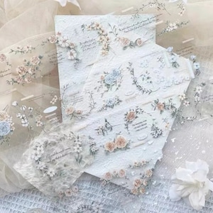 Campione di nastro PET Secret Garden | Canna da 100 cm | cancelleria per scrapbook junkjournal