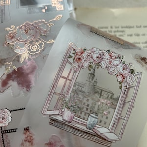 Pagine del diario | Caro Bloom campione KISS CUT | Anello da 200 cm | Lamina d'oro rosa