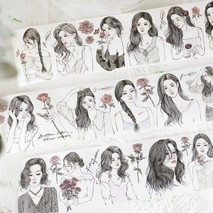 Jennyuanzi Vol.3 | Jenny’s Girls | scrapbook journal stickers | washitape sample