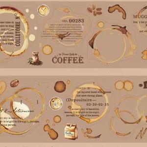 Segno di marrone | Nastro adesivo per animali domestici "Coffee Kiss" ROTOLO COMPLETO