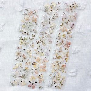 Meow Illustration | Meant to wither PET tape sample | 70 cm loop | scrapbook junkjournal flower sticker ephemera