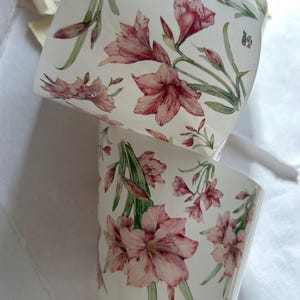 75 cm loop | Pink flower Pet tape SAMPLE