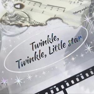 Starry Night quote PET tape SAMPLE | 100 cm loop