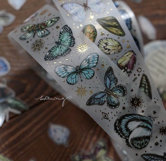 Butterfly Lace Washi / PET Tape  White & Black – ShiMeiWenChuang