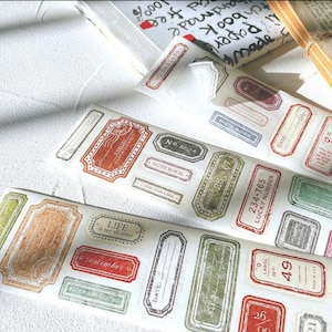 Sonia’s Illustration Label Cutting Washitape SAMPLE | 75 cm loop