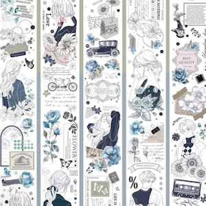 170 cm LOOP | Fall In Love Rose Girl And Boy PET tape SAMPLE
