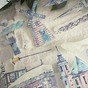 Campione di nastro PET di Peaceful Town | 154 cm CAMMINATA | cancelleria decorativa per diario