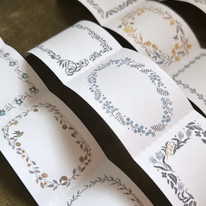 Pion Frame Stickers | 90 cm SAMPLE washitape