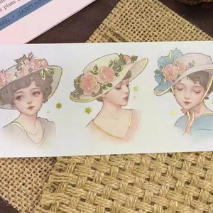 Incontro come promesso | anello per nastro washi | Canna da 60 cm | adesivi per album in stile vintage