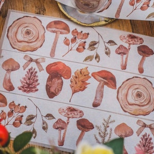 Autumn funghi & more Washitape loop | London Gifties