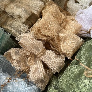 Spitze | pro Stück 60 cm | Materialien für dekorative Tagebuch-Scrapbooks
