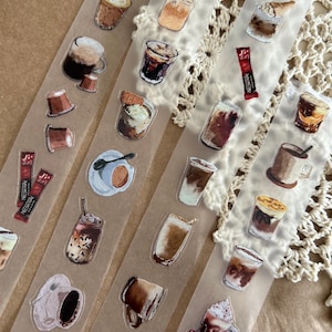 Katkreates | Everything coffee Kiss Cut SAMPLE | 100 cm loop