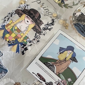 Nastro adesivo per animali domestici Usagiprint | Campione da 49 cm | campione di nastro washi vintage