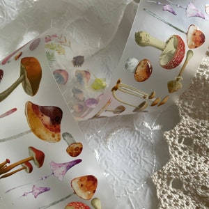 Ruban adhésif Washi Champignons Pet Loop | Baril de 60 cm