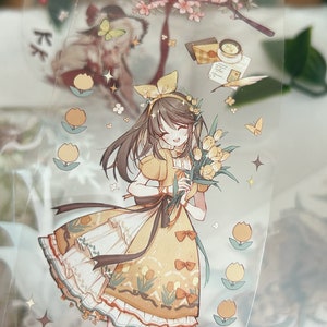 Cute flower girl PET tape sample | 100 cm sample