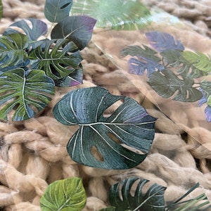 Échantillon de ruban PET pour plante Monstera | BOUCLE DE 180 cm | scrapbooking bricolage collage papeterie