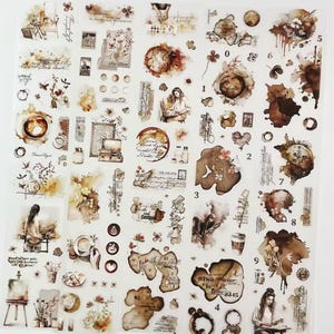 Journalpages | Vintage Espresso Lover PET tape SAMPLE | 200 cm loop