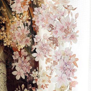 Loi Design | Bronzing Cherry blossoms PET tape sample | 90 cm loop
