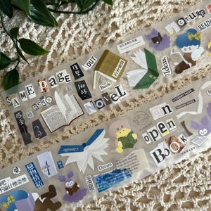fafa Studio | Open Book pet tape SAMPLE | 100 cm loop