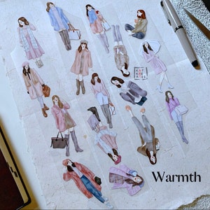 Katkreates ragazze Calore campione di nastro PET | scrapbook journaling fai da te collage di cancelleria