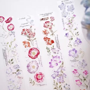 Jennyuanzi Vol.6 | A Touch of Spring PET tape SAMPLE | 100 cm loop
