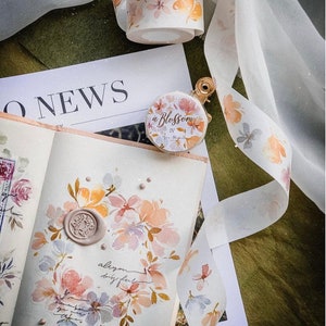 Blossom IV by Meow Washitape Sample| 70 cm loop | scrapbook junkjournaling