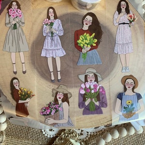Una ragazza di nome Gigi: Collezione Flower Love | campione | ragazza adesivo scrapbook journaling cancelleria