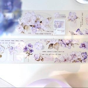 Freckless Tea Vol4 | Spring Flower Romance  PET tape SAMPLE | 150 cm loop