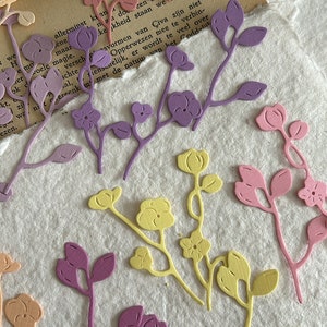 Mini plants die cut set | 30 pcs per pack | decorative journaling supplies