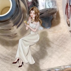 200 cm LOOP | Beautiful Fashion Girl PET tape sample