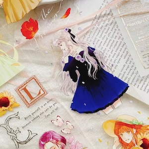 Girl orange PET tape sample | 68 CM LOOP | scrapbook junk journal planner