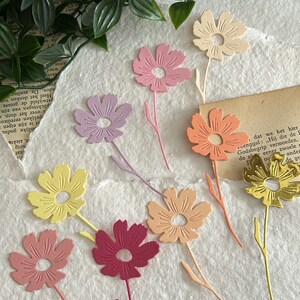 9 pièces | Découpes de fleurs | fournitures de journal décoratives
