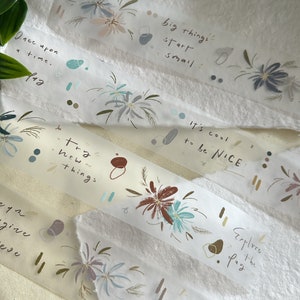 Quote PET tape sample | 100 cm loop |decorative stickers for scrapbook junk journal