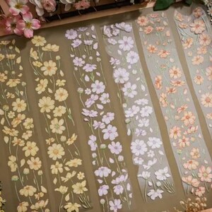 Anello da 190 cm | Campione di nastro PET con fiori primaverili ed estivi