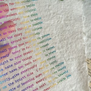 Petits autocollants de citation/discussion | 1 feuille | or pailleté et dégradé de couleur