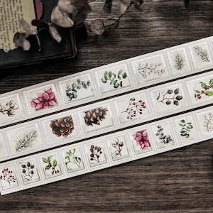 Miao Stelle Winter forest stamp Washitape SAMPLE | 100 cm loop