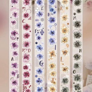 Vintage little flower PET tape sample | 200 cm loop | decorative scrapbook journaling sticker