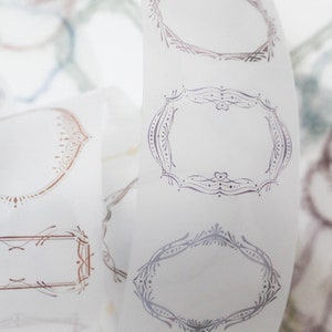 LCN Retro Frames PET tape sample | 100 cm loop | scrapbook junkjournal cardmaking diy stationery