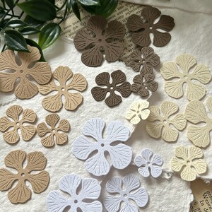 20 pièces | Mini fleurs découpées pour un journal créatif
